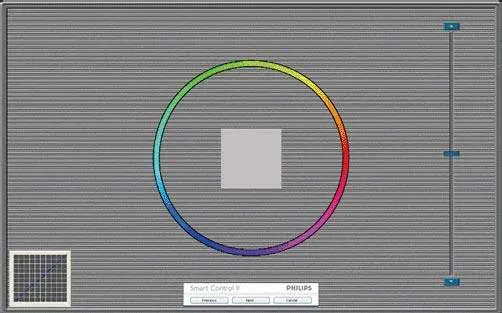 Color calibration screen