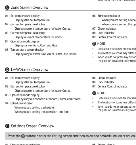 Settings Screen