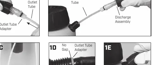 Hose to Tank Assembly (Fig 1A-1E)