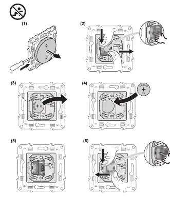 Battery replacement steps