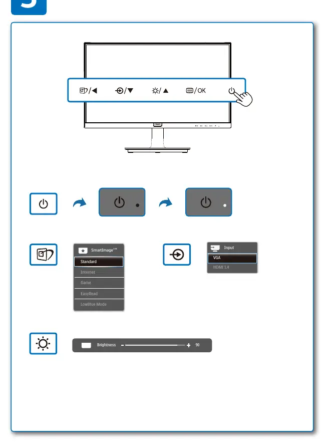 OSD menu navigation