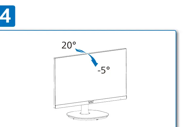 Tilt adjustment range