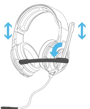 Headset adjustment diagram