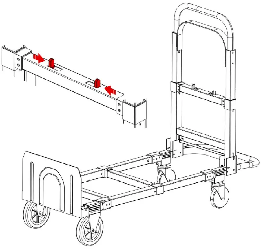Closing the handle