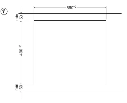 Cooktop cutout dimensions