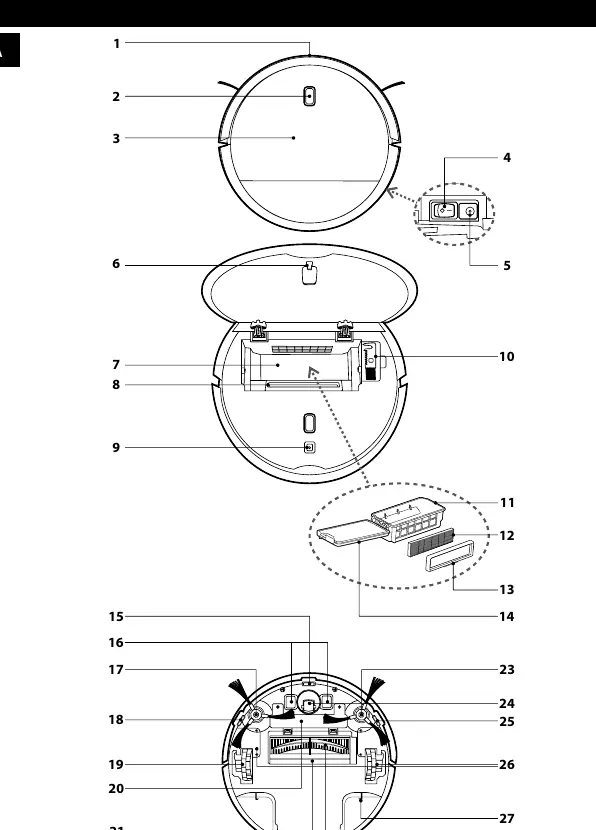 Appliance parts diagram