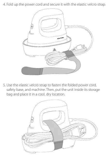 Storage instructions