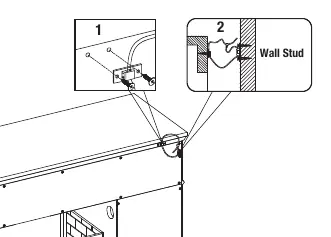 Installing tip restraint hardware.