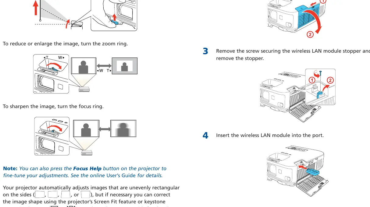 Installing the wireless LAN module