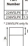 Label structure diagram showing printable area (B) and total width (A).