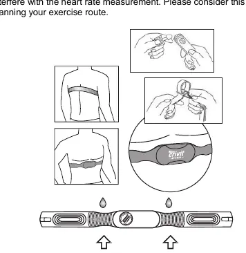Wearing the chest belt