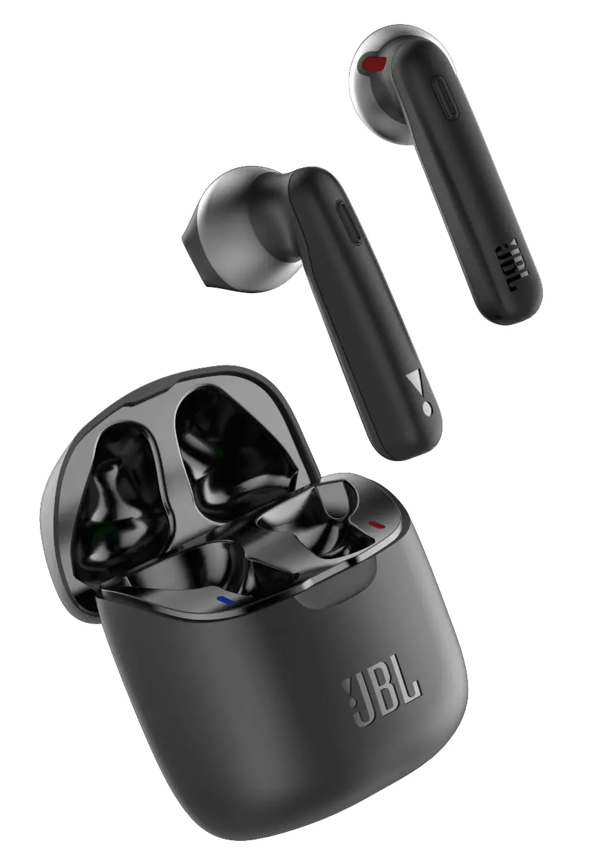 JBL Tune 225TWS earbuds and charging case