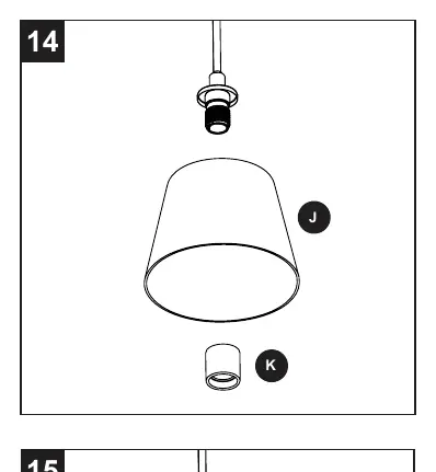 Glass shade installation
