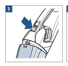 Step 1: Press the release button.