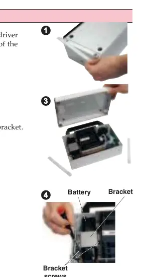 Battery replacement steps