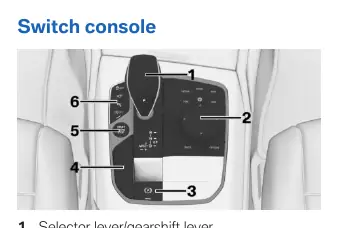 Switch console controls
