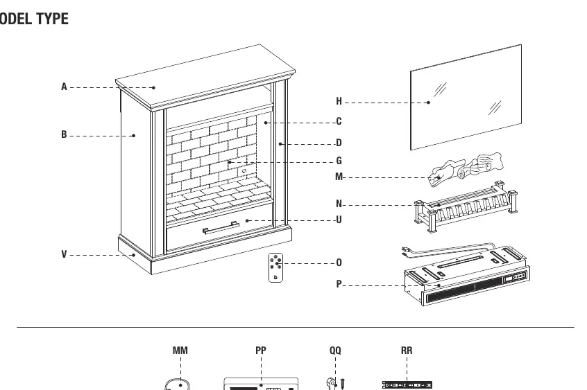 Service parts diagram