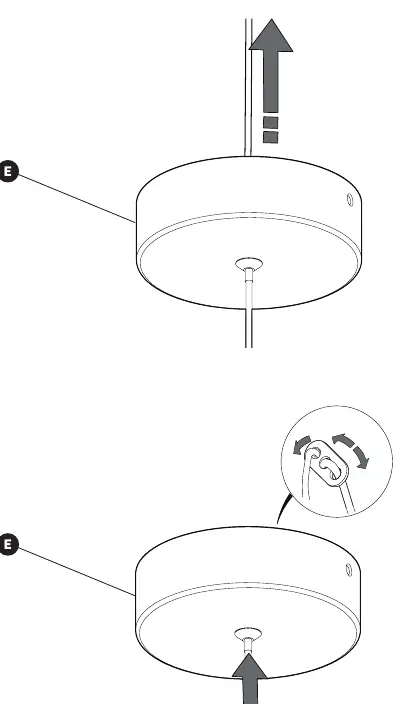 Adjusting the pendant height