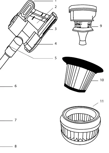Appliance parts diagram