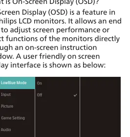 OSD control button