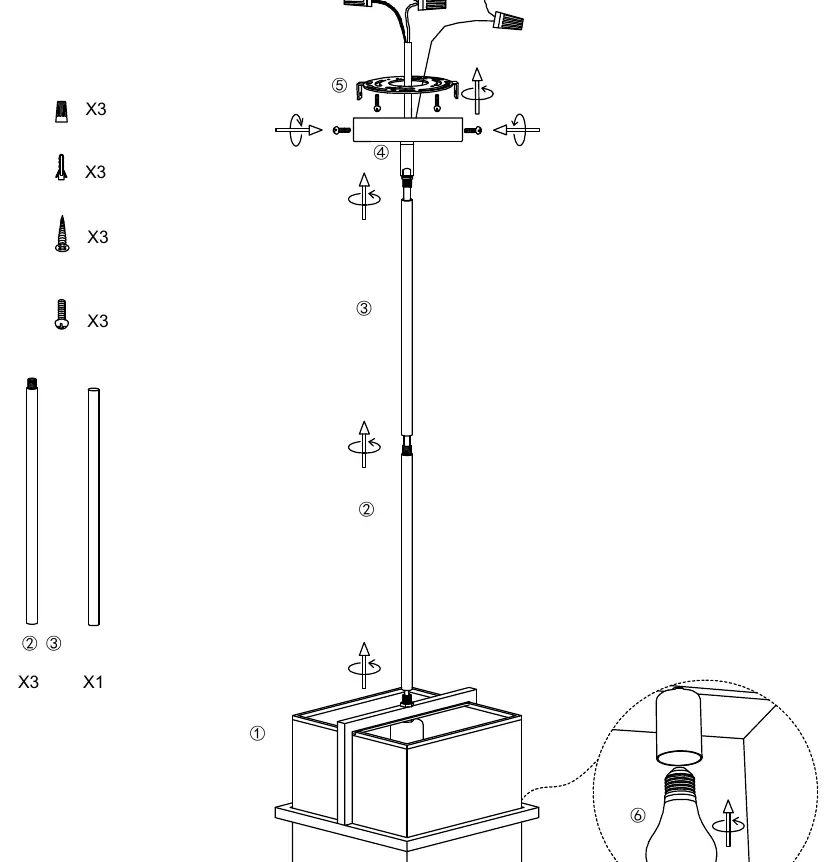 Installation diagram from the manual