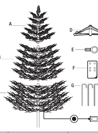 Package contents list and diagram