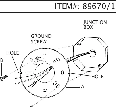 Mounting bracket installation diagram