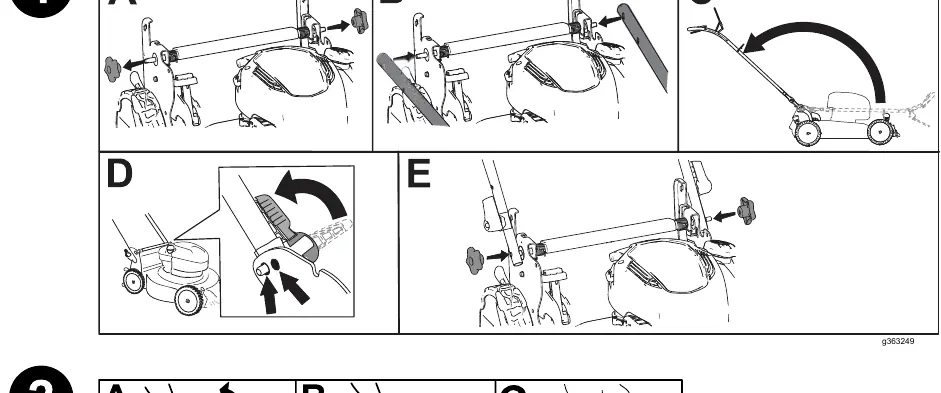 Handle assembly steps
