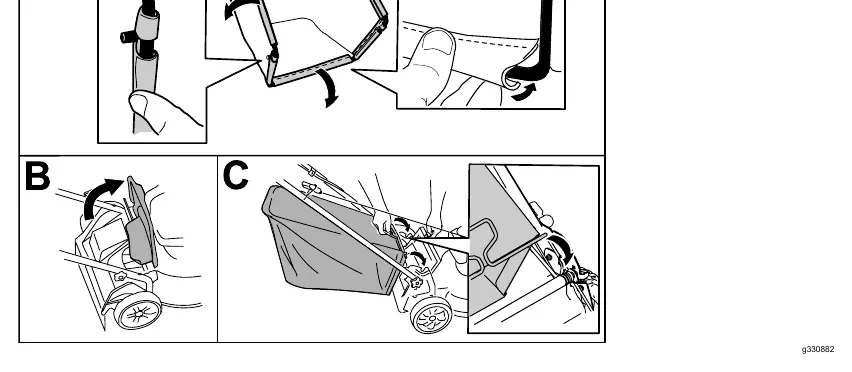 Grass bag assembly