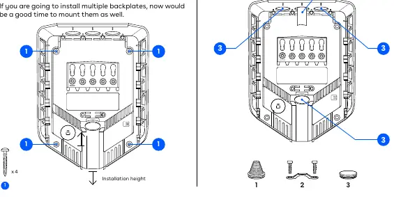 Mounting the backplate