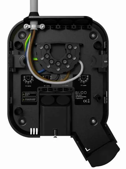 Wiring connection details.