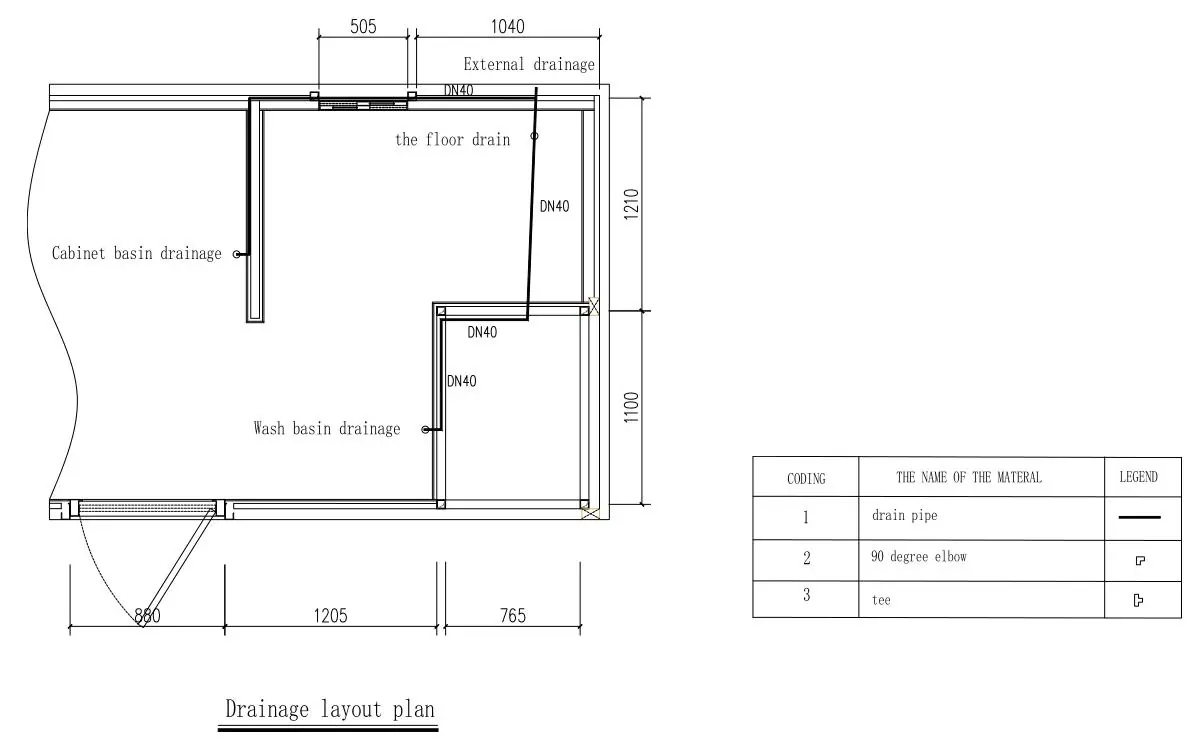 Drainage layout plan