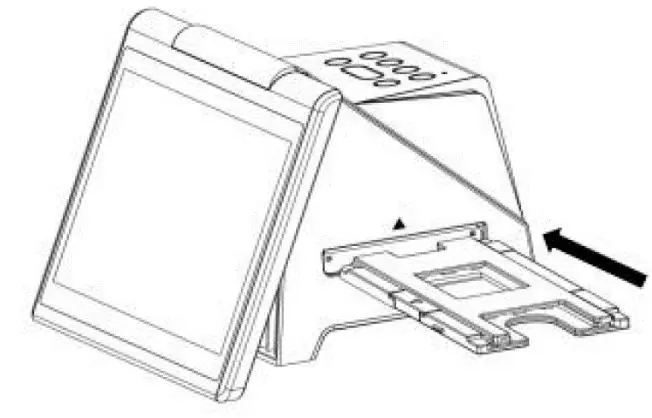 Inserting the holder