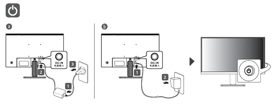 Power connection steps.