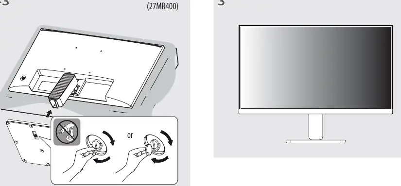 Assembly steps for 27MR400