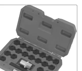 Sealey SX207.V2 22PC Locking Wheel Nut Key Set