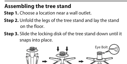 Tree stand and pole assembly steps