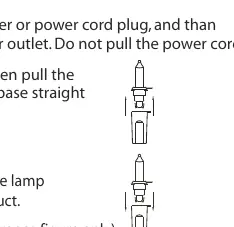 Lamp replacement procedure