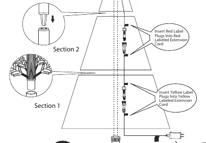 Connecting light strings