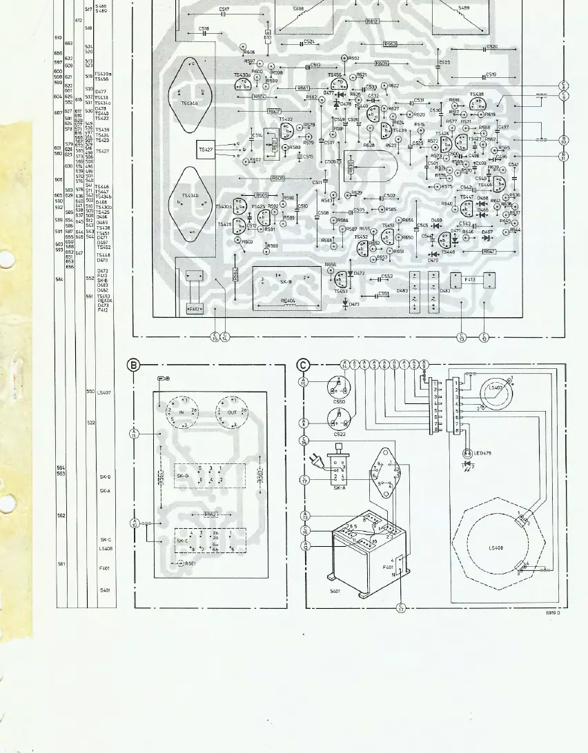 Circuit board layout (PCB).