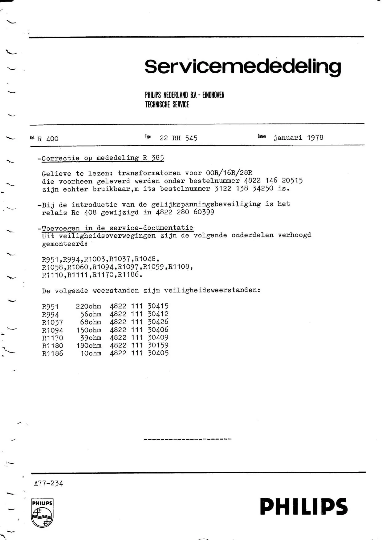 Adjustment procedure schematic