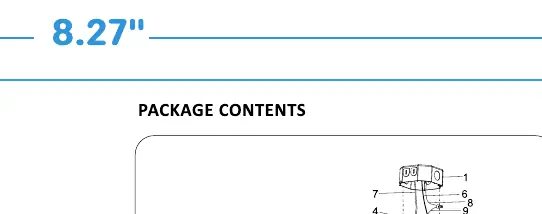 Package contents and parts identification