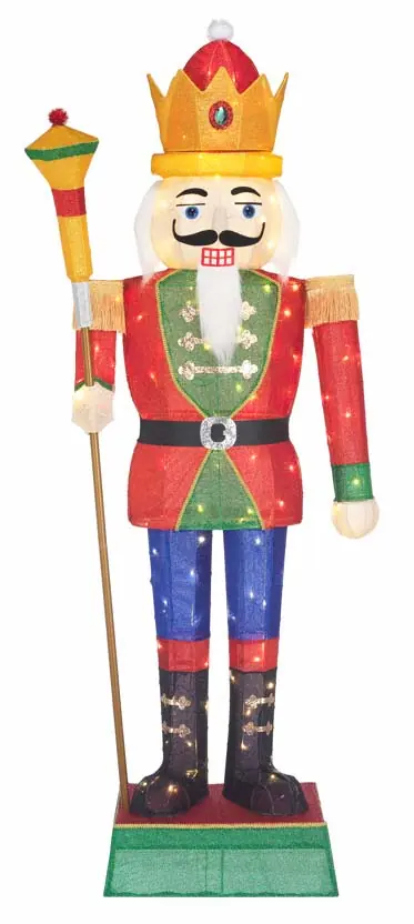 6ft Yuletide Lane LED Nutcracker