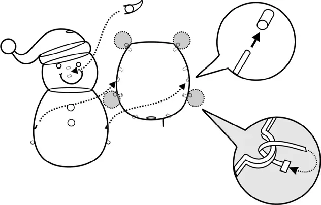 Assembling the Middle Snowman
