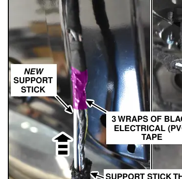 Support stick installation