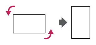 Portrait layout rotation