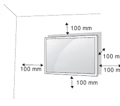 Wall clearance requirements