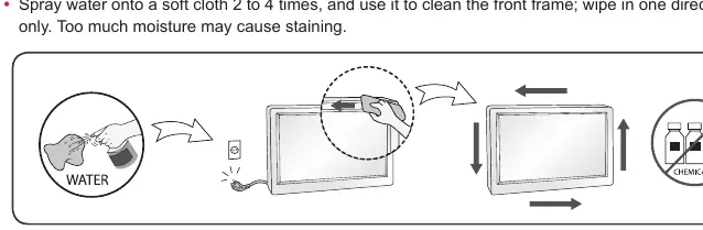 Cleaning the monitor