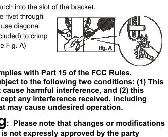 Loose branch repair