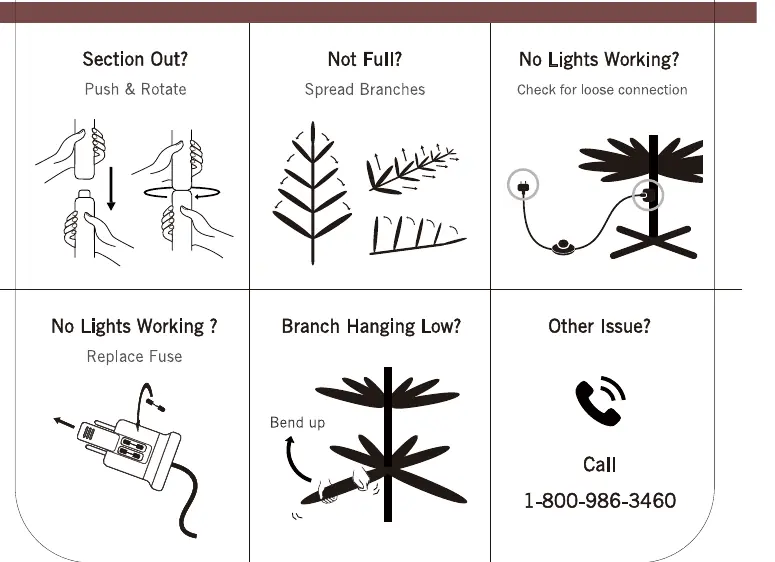 Troubleshooting guide for common tree issues.